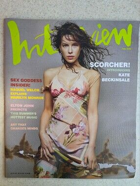 Vintage June 2001 Interview Magazine Kate Beckinsale Cover Y2K